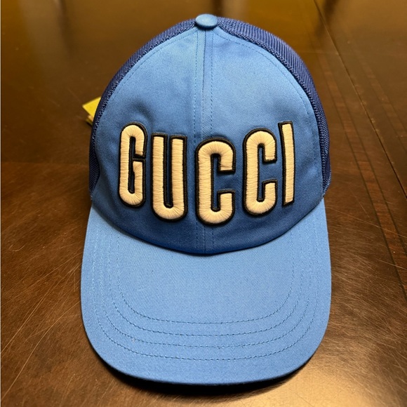 New Authentic Gucci Logo Baseball Hat Size L - Picture 12 of 16